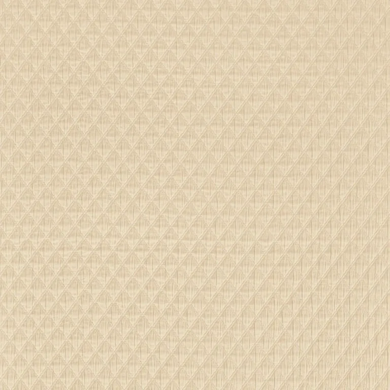 Schumacher 66581 Lucca Matelassé Putty fabric swatch