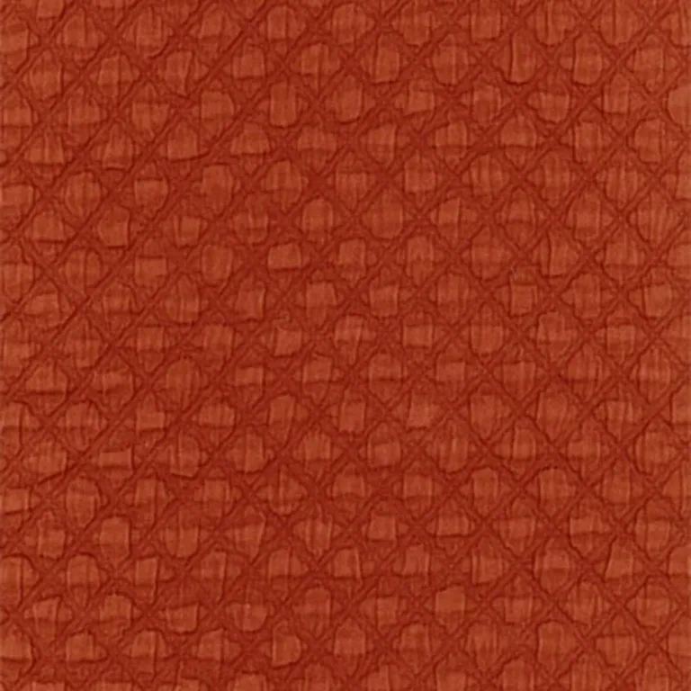 Schumacher 55587 Lucca Matelassé Spice fabric swatch