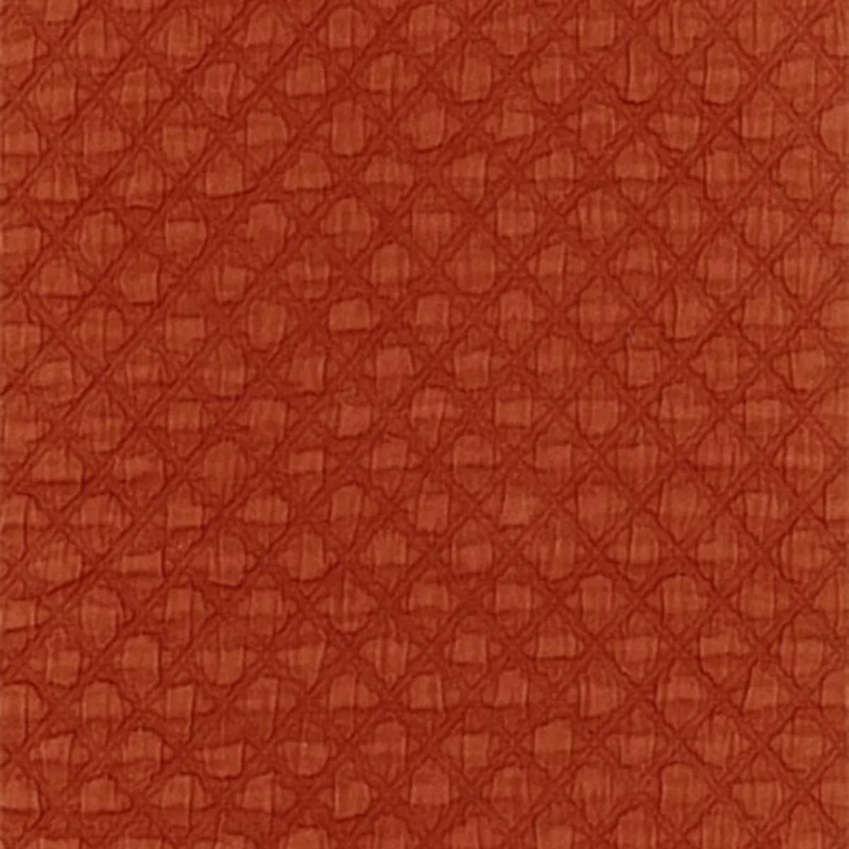 Schumacher 55587 Lucca Matelassé Spice fabric swatch