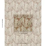 Schumacher 83902 Lucia Wisteria Sable fabric swatch