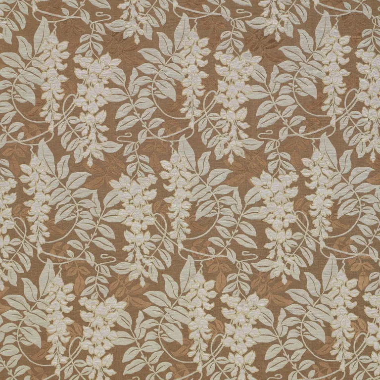 Schumacher 83902 Lucia Wisteria Sable fabric swatch