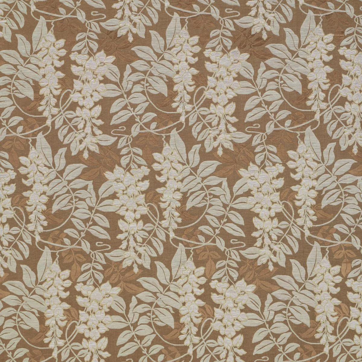Schumacher 83902 Lucia Wisteria Sable fabric swatch