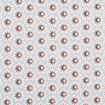 Schumacher 181942 Lucie Clay & Blue fabric swatch