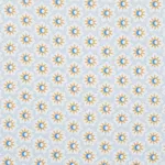 Schumacher 181941 Lucie Yellow & Sky fabric swatch