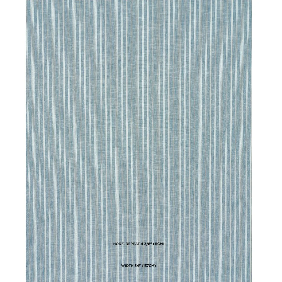Schumacher 83713 Lucy Stripe Indigo fabric swatch