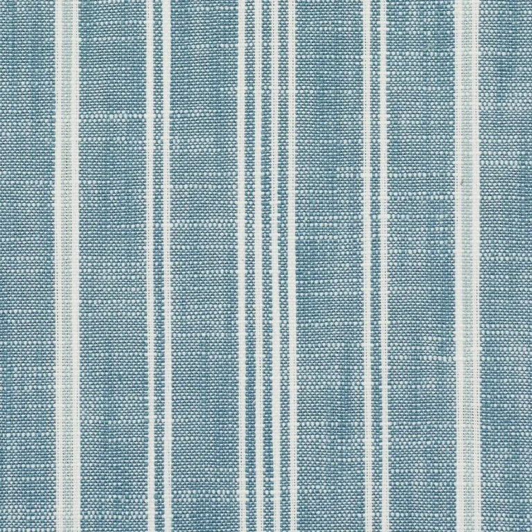 Schumacher 83713 Lucy Stripe Indigo fabric swatch