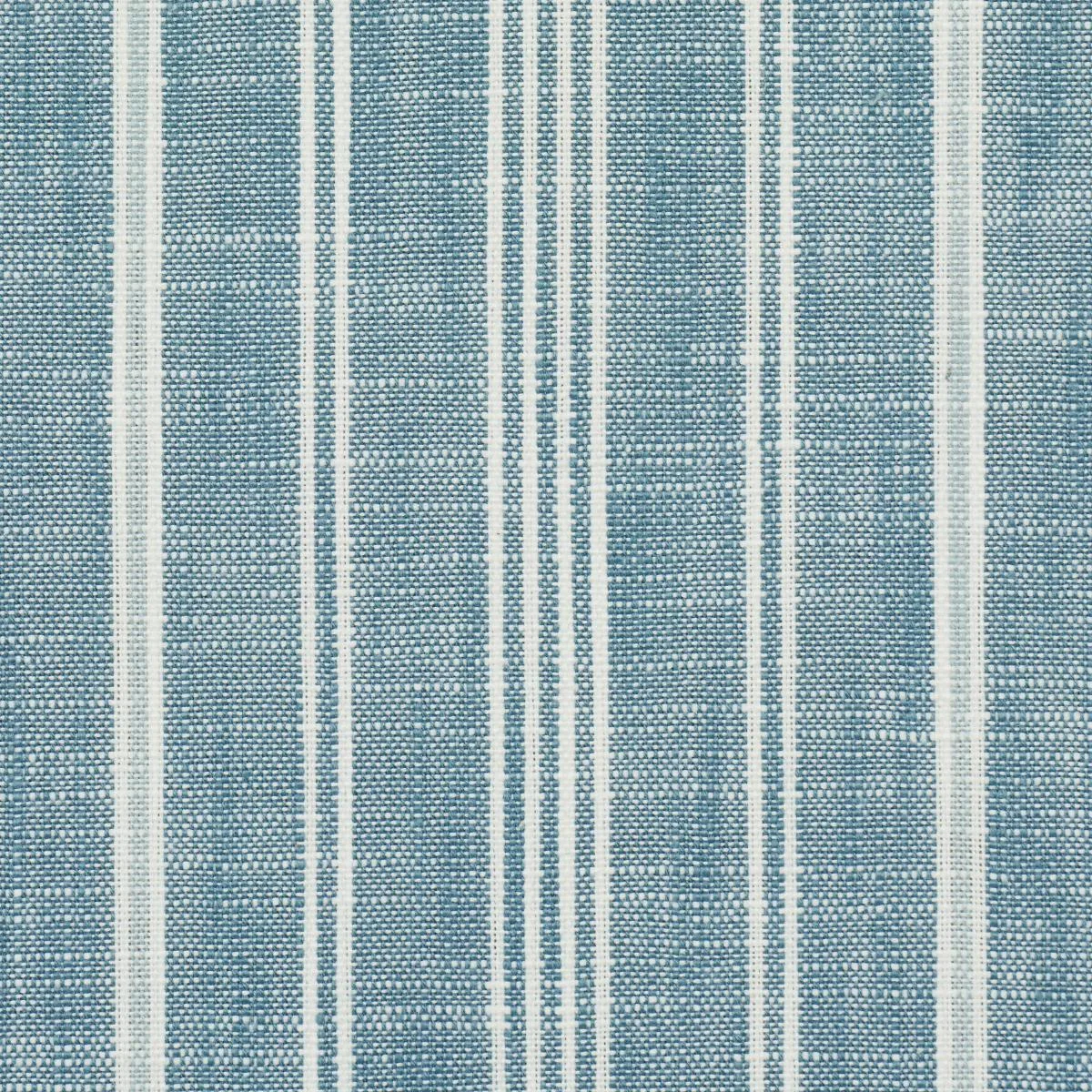 Schumacher 83713 Lucy Stripe Indigo fabric swatch