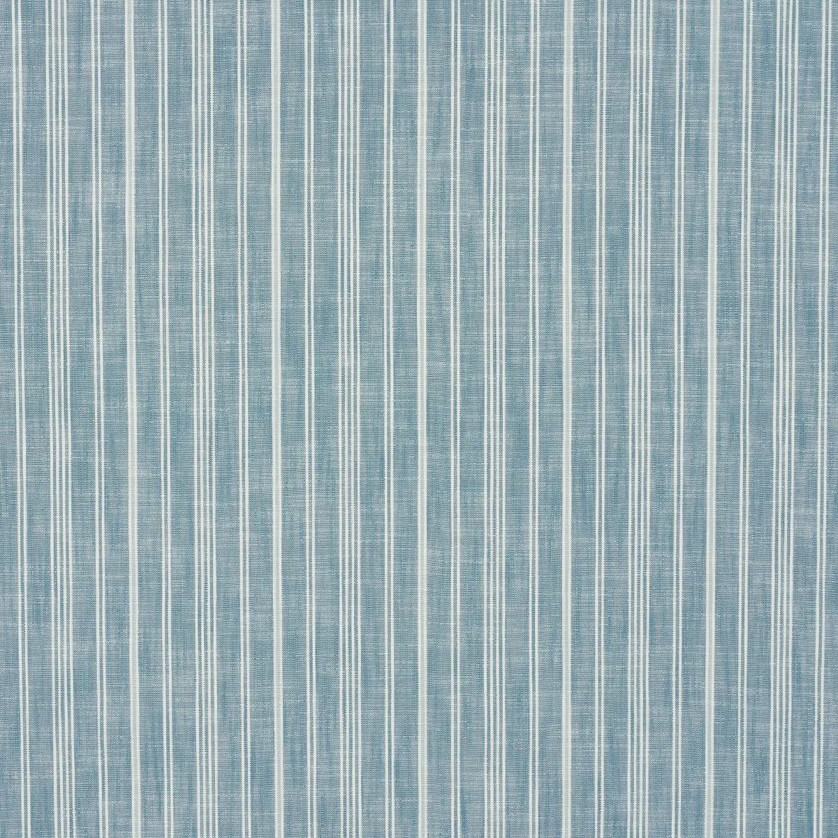 Schumacher 83713 Lucy Stripe Indigo fabric swatch