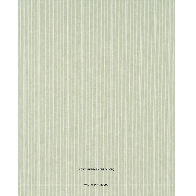 Schumacher 83714 Lucy Stripe Leaf Green fabric swatch