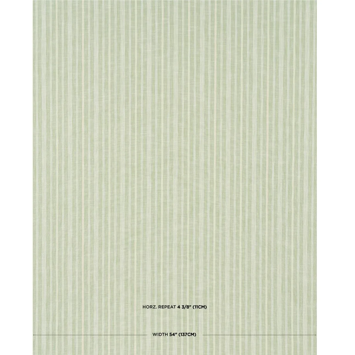Schumacher 83714 Lucy Stripe Leaf Green fabric swatch
