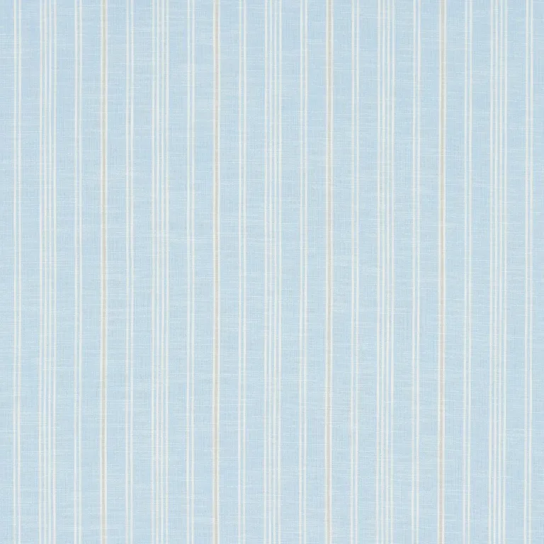 Schumacher 83710 Lucy Stripe Light Blue fabric swatch