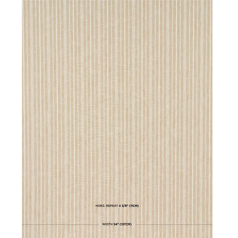 Schumacher 83711 Lucy Stripe Neutral fabric swatch