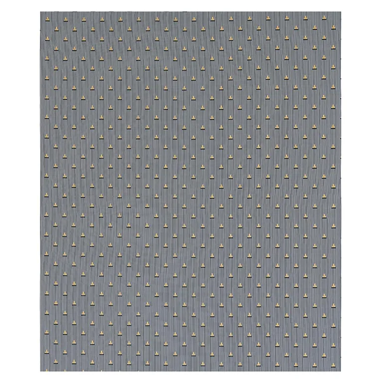 Schumacher 79360 Ludus Stripe Black fabric swatch