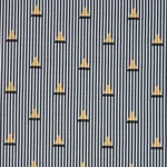 Schumacher 79360 Ludus Stripe Black fabric swatch