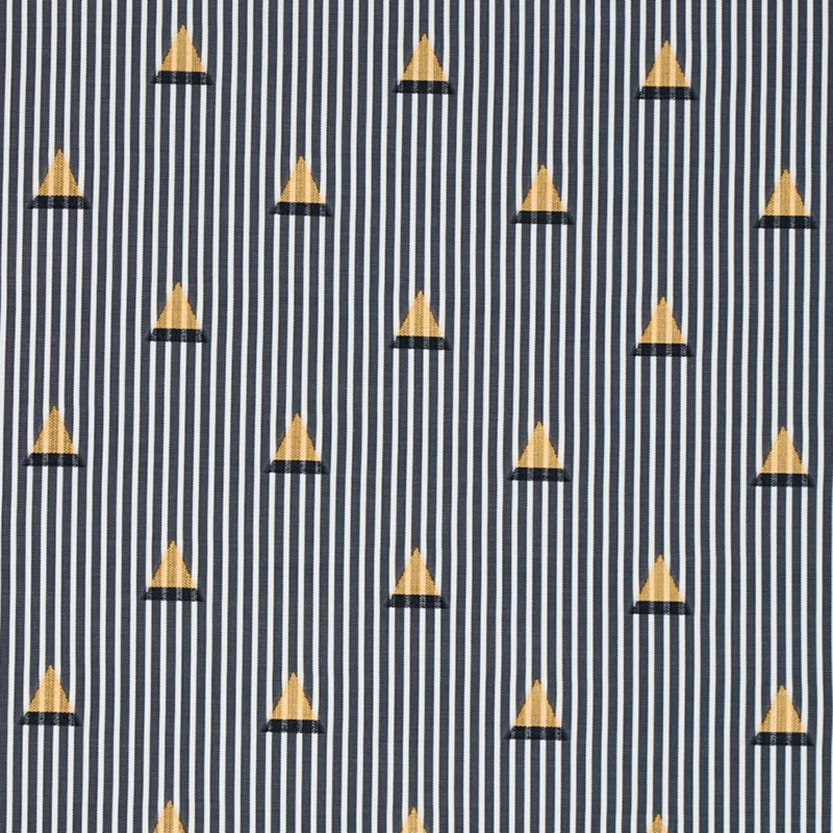 Schumacher 79360 Ludus Stripe Black fabric swatch