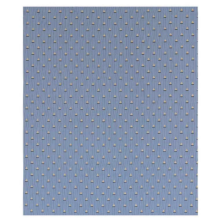 Schumacher 79361 Ludus Stripe Blue fabric swatch