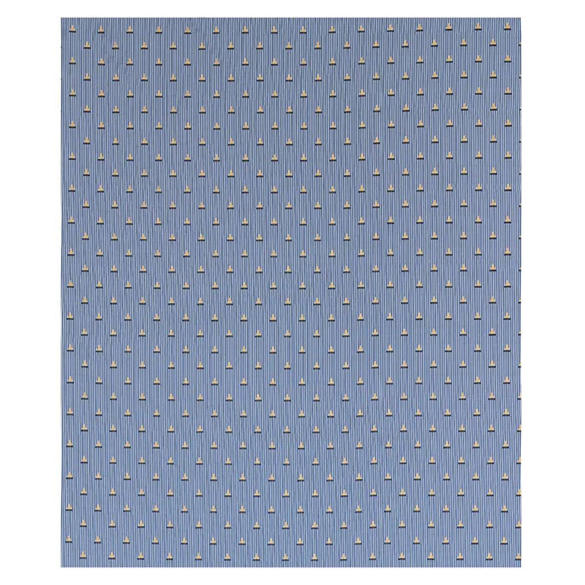 Schumacher 79361 Ludus Stripe Blue fabric swatch