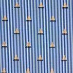 Schumacher 79361 Ludus Stripe Blue fabric swatch