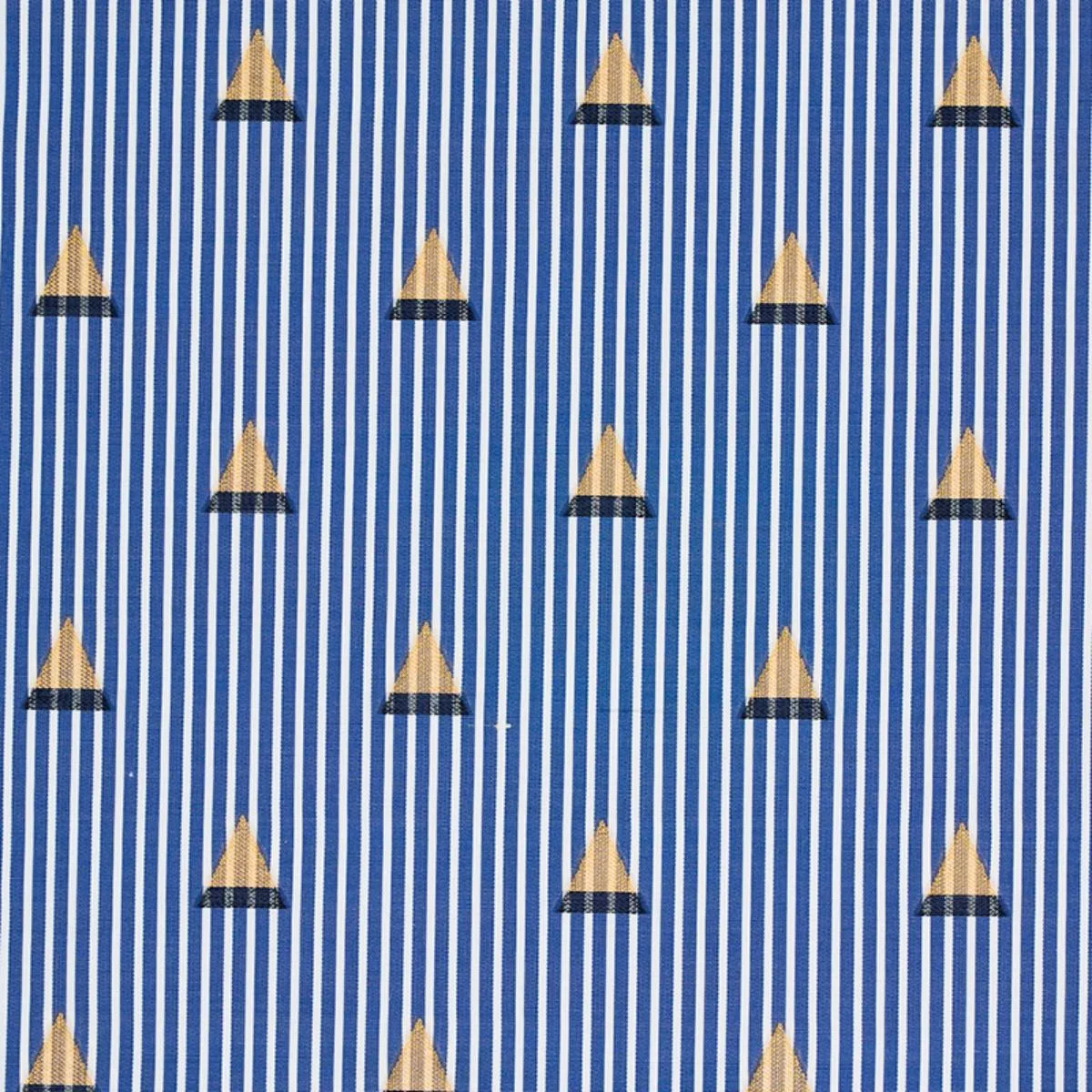 Schumacher 79361 Ludus Stripe Blue fabric swatch