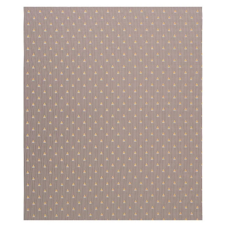 Schumacher 79362 Ludus Stripe Brown fabric swatch