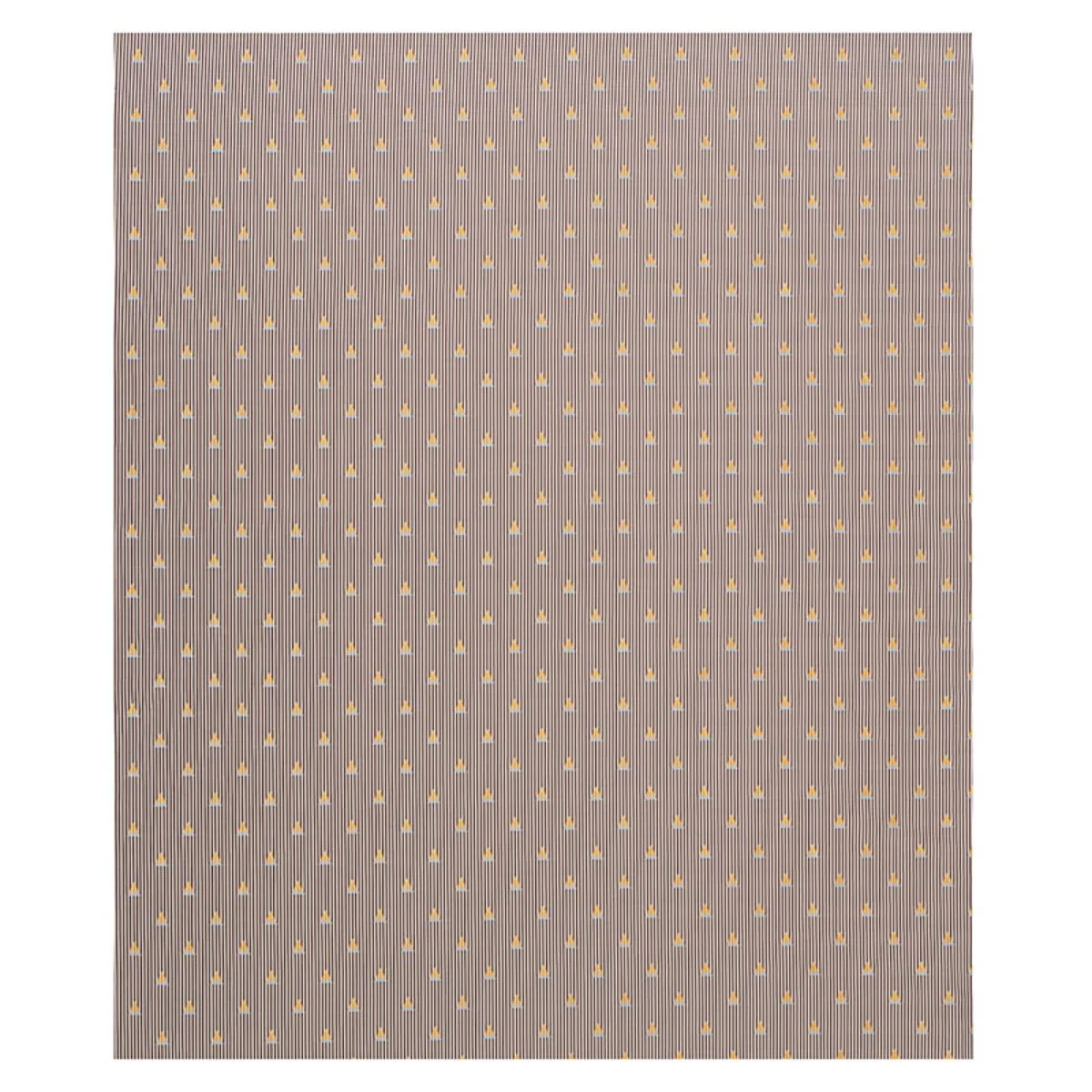 Schumacher 79362 Ludus Stripe Brown fabric swatch