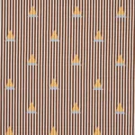 Schumacher 79362 Ludus Stripe Brown fabric swatch
