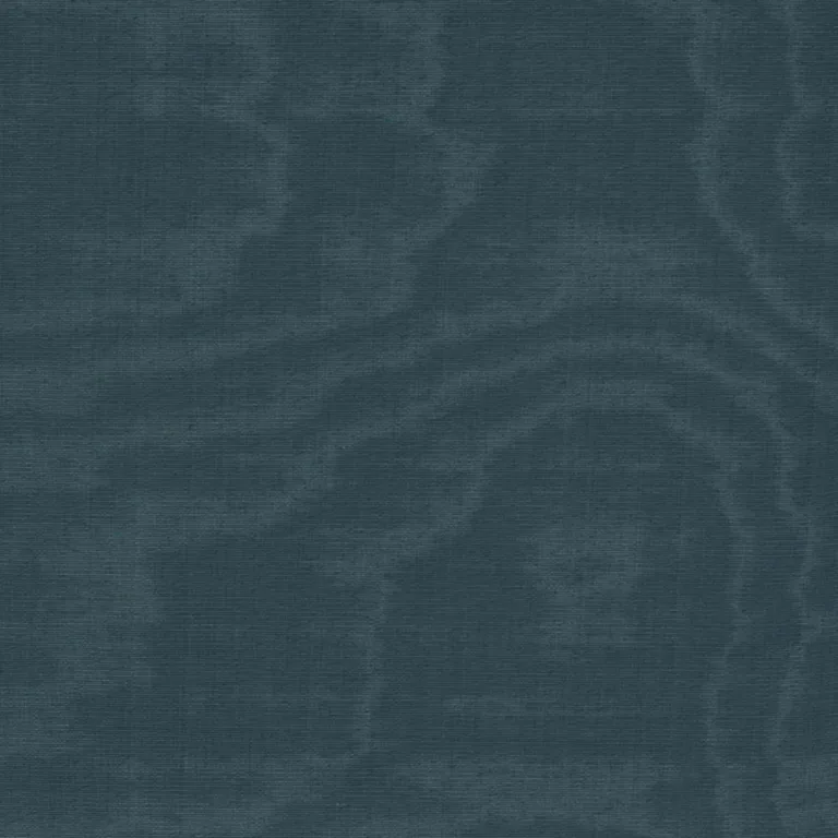 Schumacher 71673 Luna Moiré Aegean fabric swatch