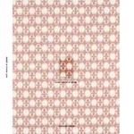 Schumacher 181511 Lunaria Blush On Terracotta fabric swatch