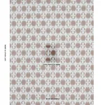 Schumacher 181510 Lunaria Brown On Sky fabric swatch