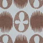 Schumacher 181510 Lunaria Brown On Sky fabric swatch