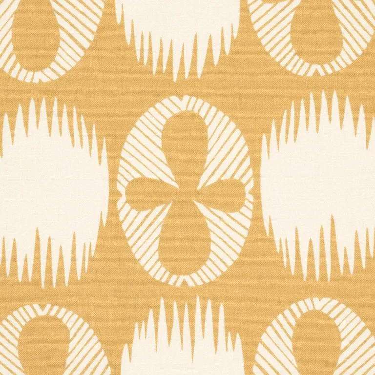 Schumacher 181512 Lunaria Ochre fabric swatch