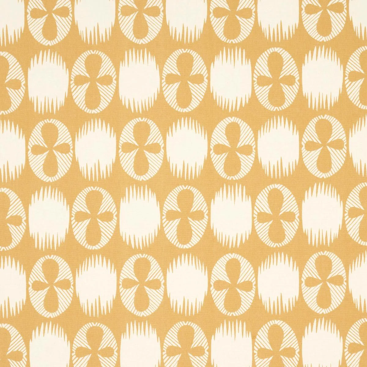 Schumacher 181512 Lunaria Ochre fabric swatch