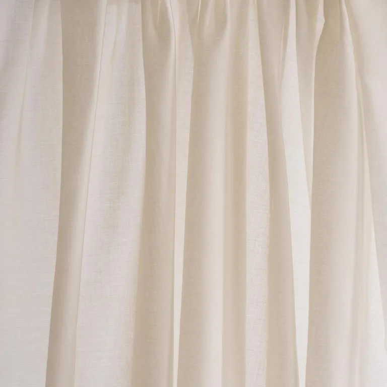 Schumacher 16602 Lyra Sheer Bone fabric swatch