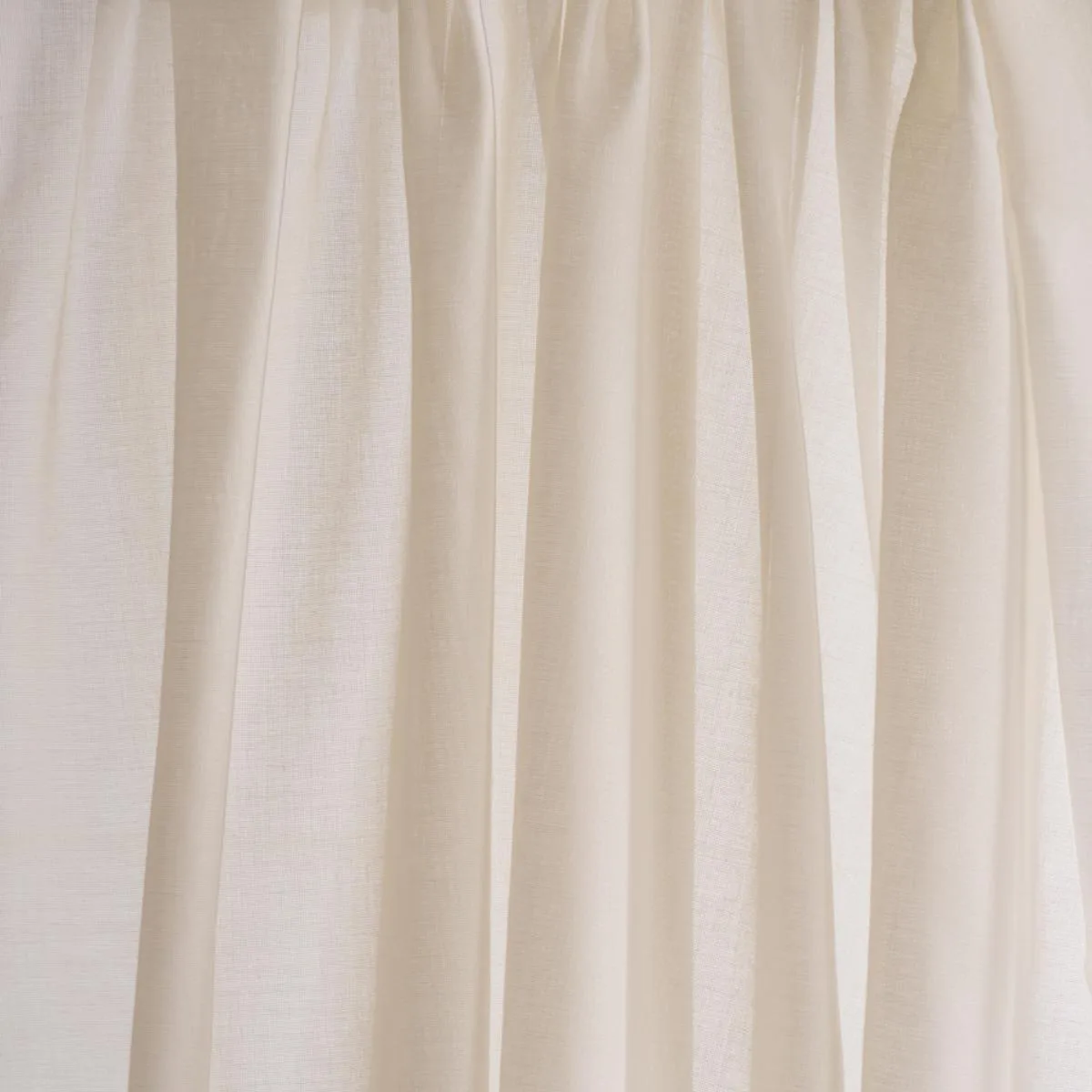 Schumacher 16602 Lyra Sheer Bone fabric swatch