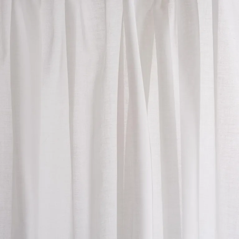 Schumacher 16601 Lyra Sheer Ivory fabric swatch
