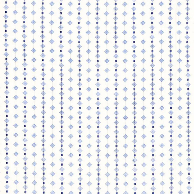 Schumacher 66260 Macaroni Blueberry / Sky fabric swatch