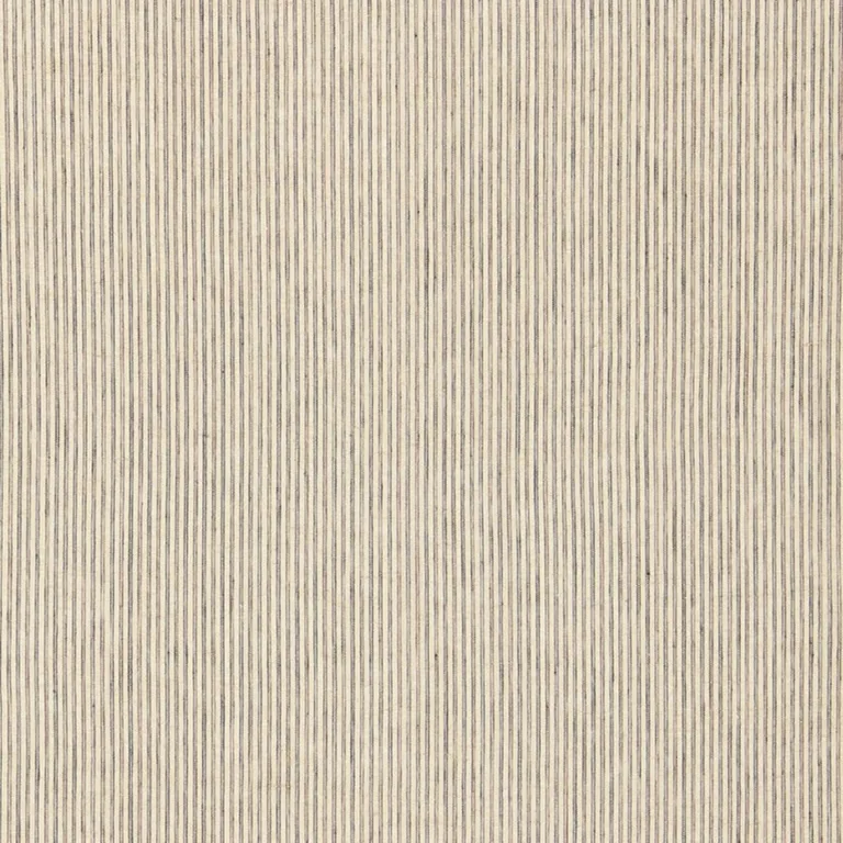 Schumacher 65991 Mackay Linen Stripe Sheer Ash fabric swatch
