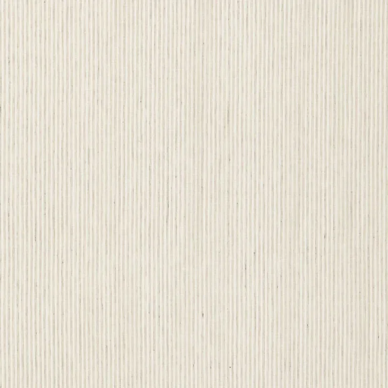 Schumacher 65992 Mackay Linen Stripe Sheer Pebble fabric swatch