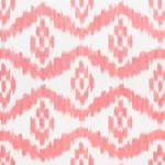 Schumacher 177822 Madaket Ikat Rose fabric swatch