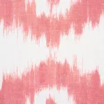 Schumacher 177822 Madaket Ikat Rose fabric swatch