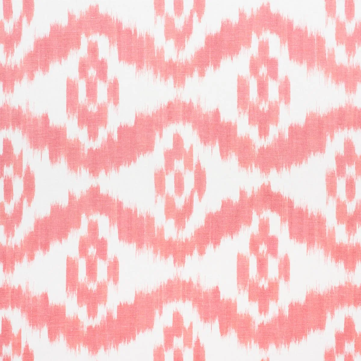 Schumacher 177822 Madaket Ikat Rose fabric swatch
