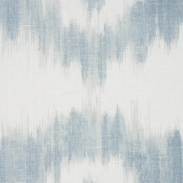 Schumacher 177821 Madaket Ikat Sky fabric swatch