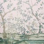 Schumacher 181571 Madame De Pompadour Panel Blush fabric swatch