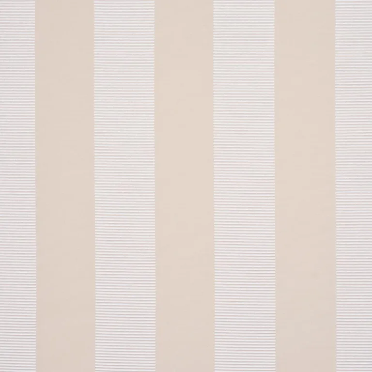 Schumacher 85771 Madison Wide Stripe Ivory fabric swatch
