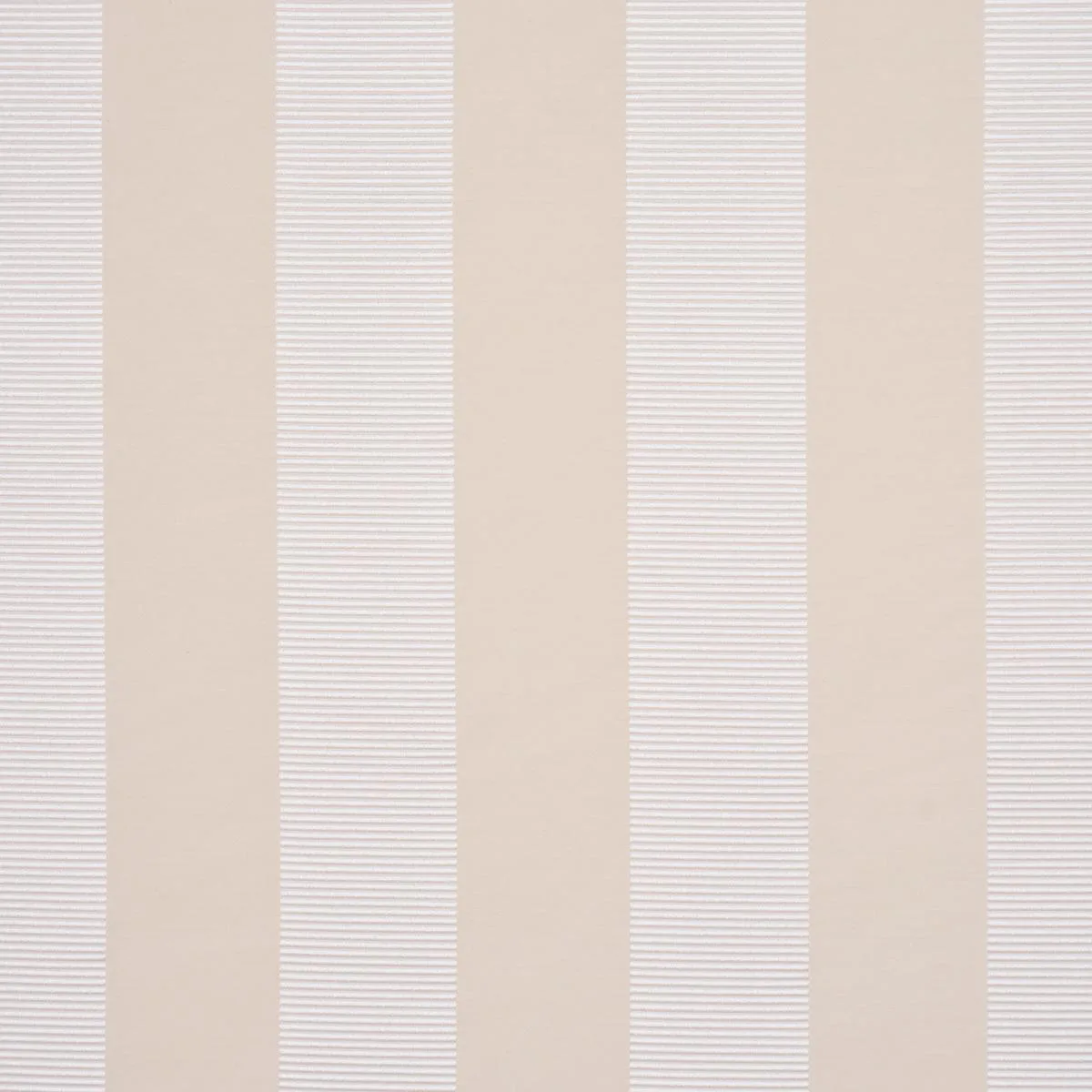 Schumacher 85771 Madison Wide Stripe Ivory fabric swatch