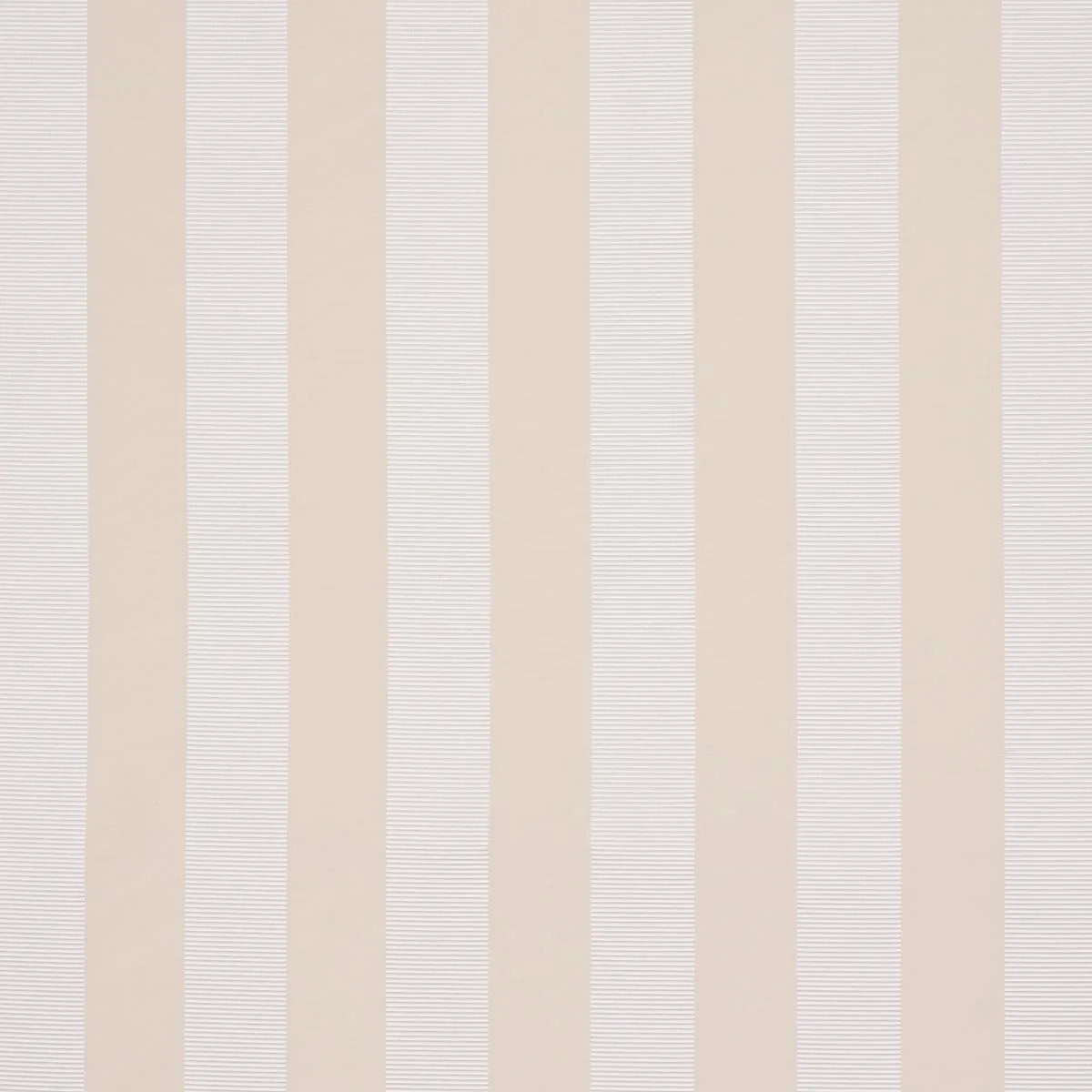 Schumacher 85771 Madison Wide Stripe Ivory fabric swatch