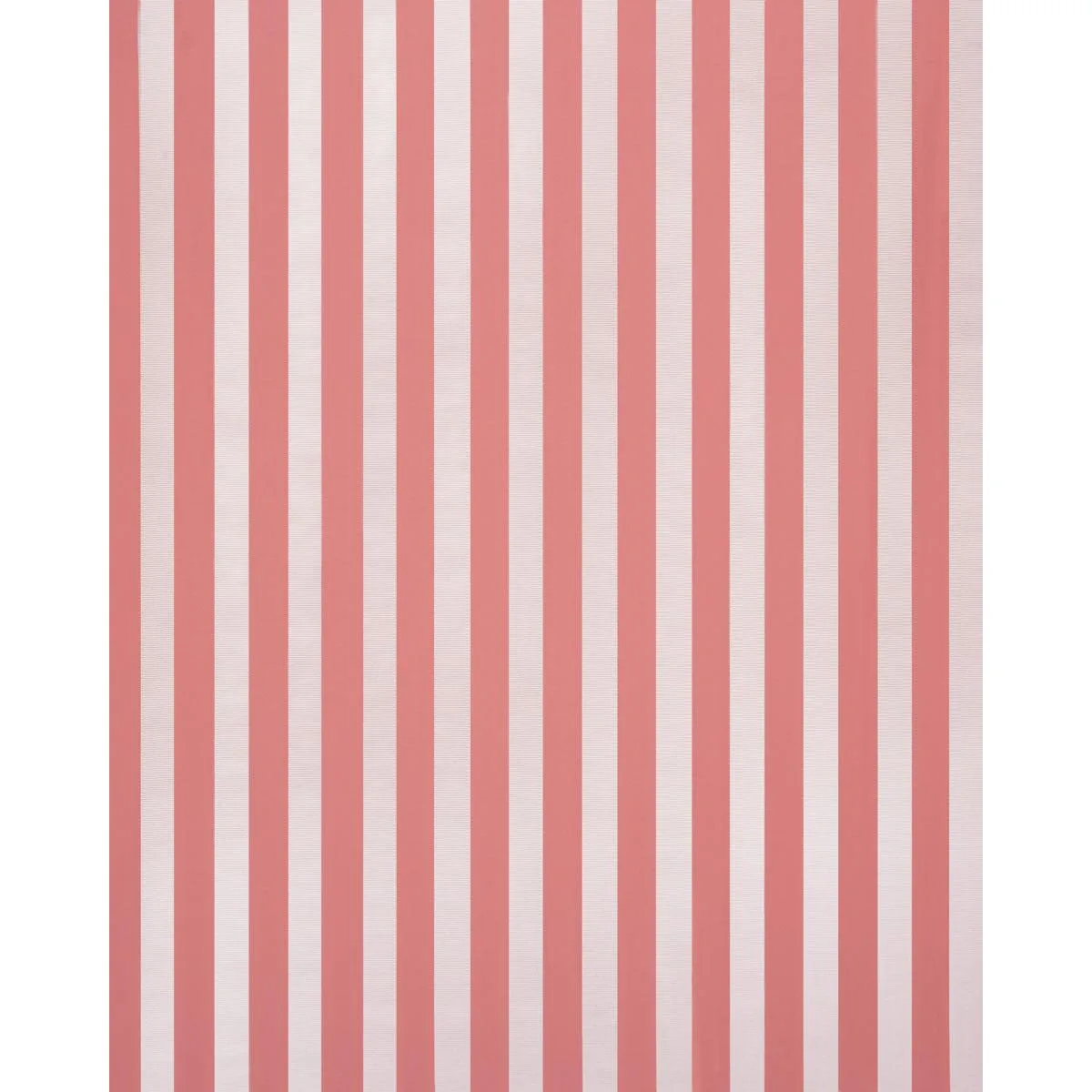 Schumacher 85774 Madison Wide Stripe Pink fabric swatch