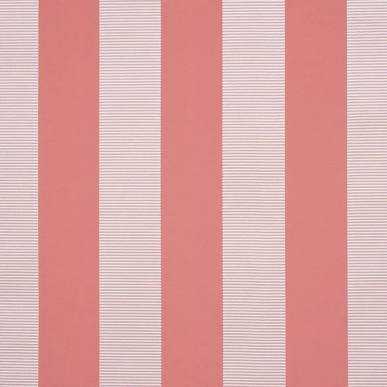 Schumacher 85774 Madison Wide Stripe Pink fabric swatch