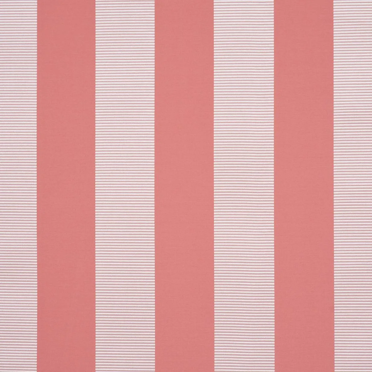 Schumacher 85774 Madison Wide Stripe Pink fabric swatch
