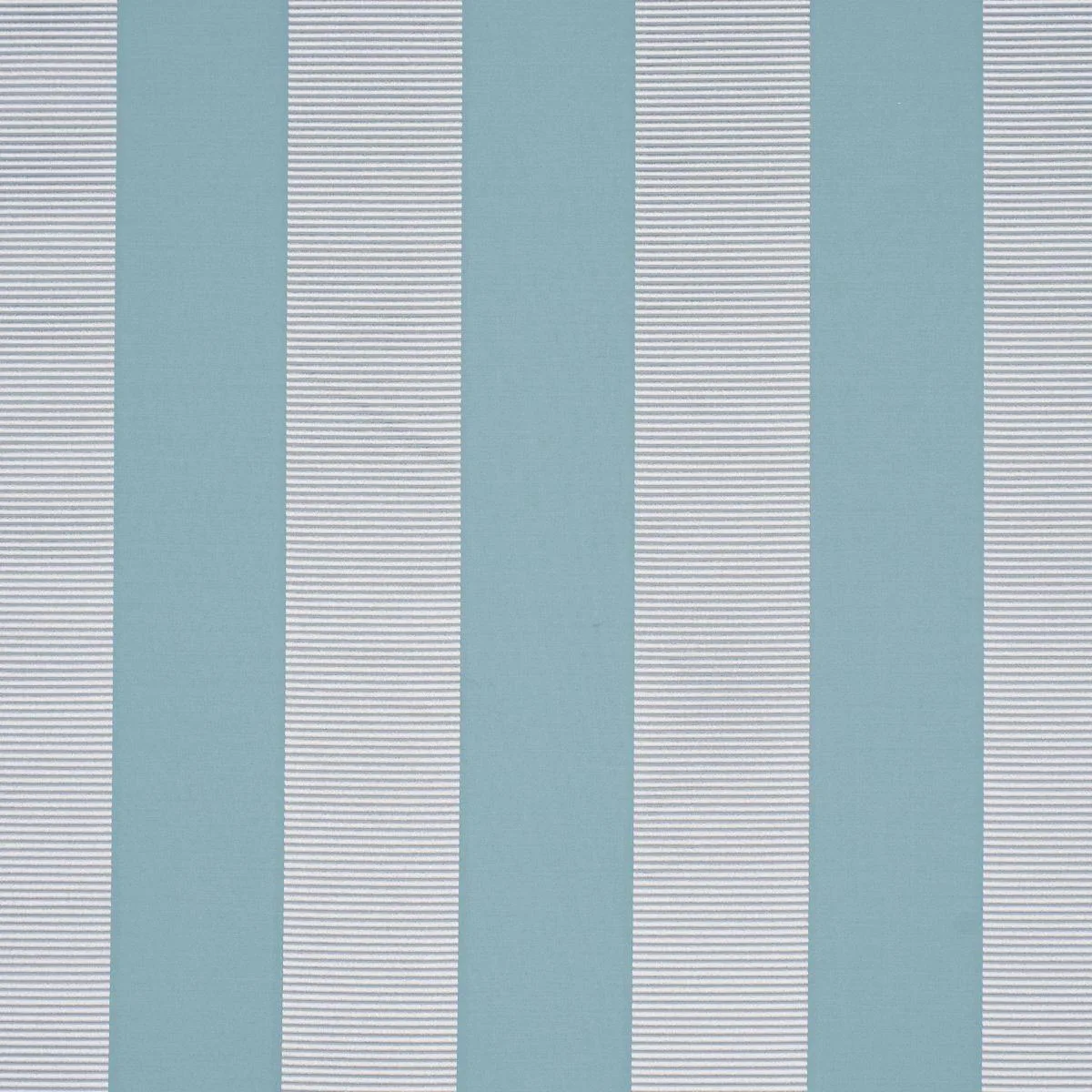 Schumacher 85772 Madison Wide Stripe Robin's Egg fabric swatch